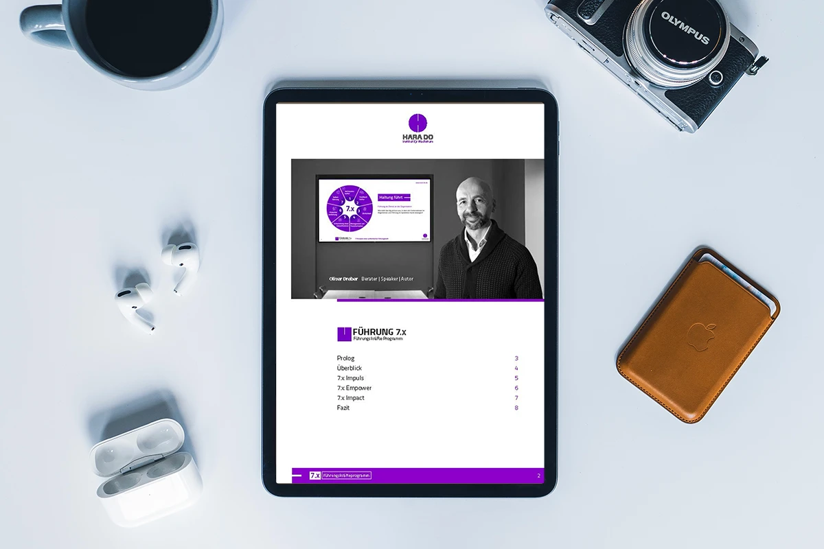 Haltung führt — iPad Mockup 2