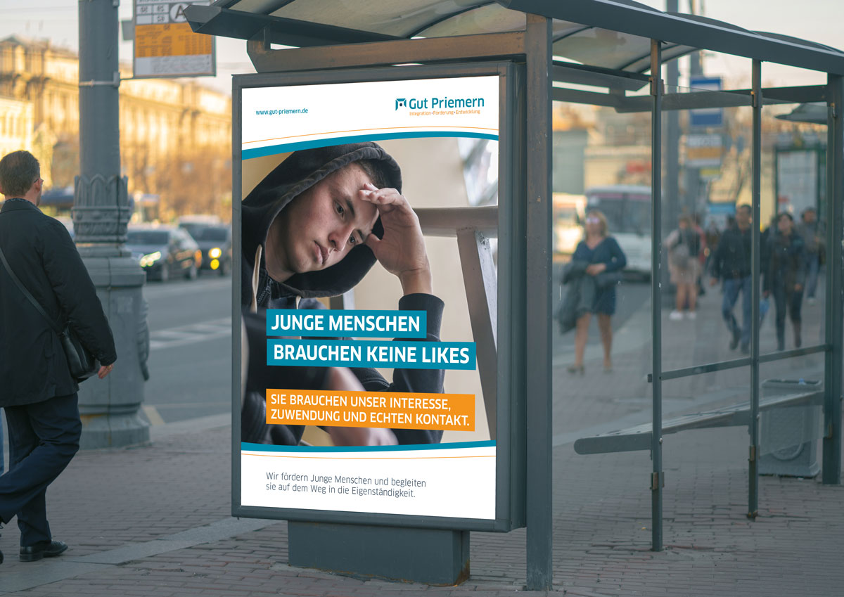 Plakatkampagne — Junge Menschen brauchen keine Likes