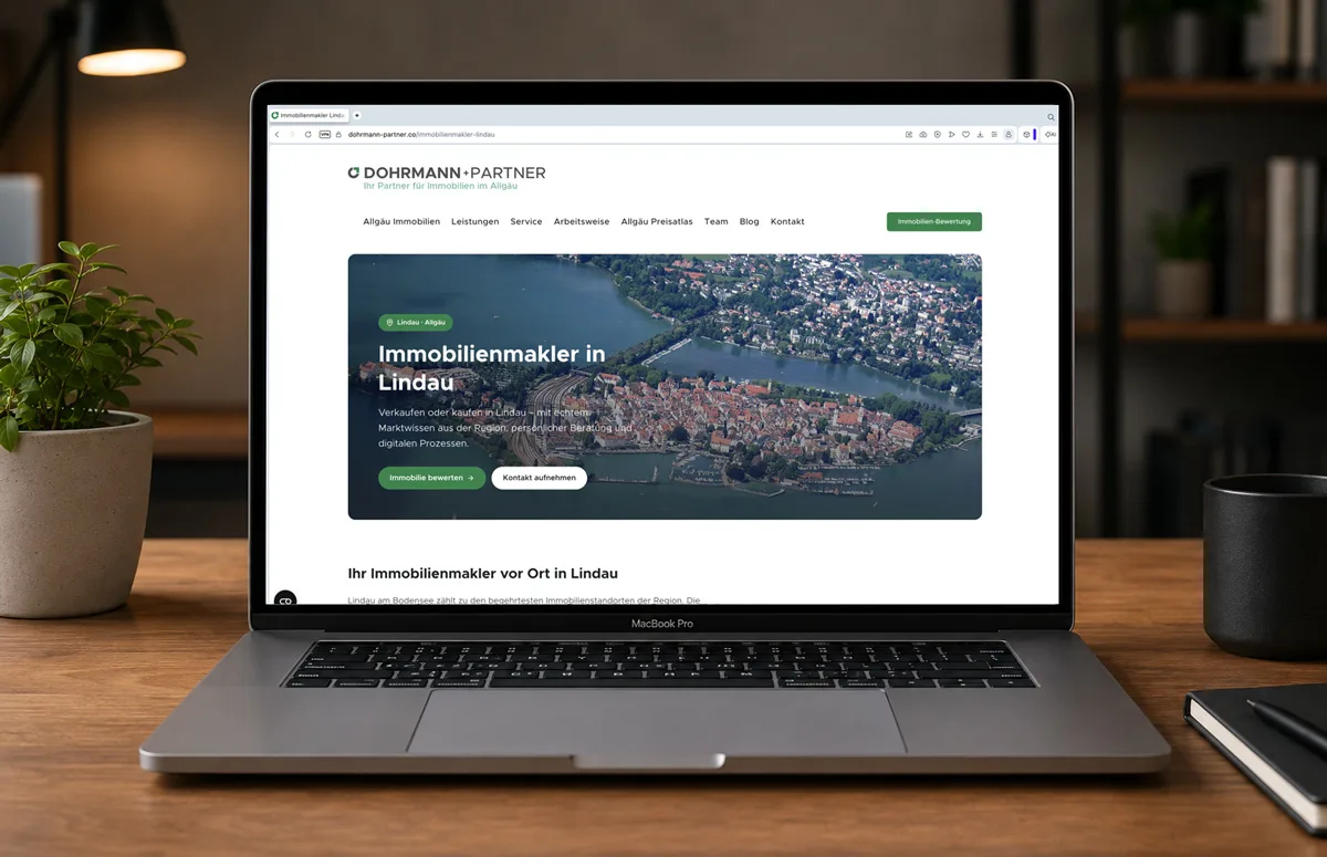 Dohrmann+Partner — Local-SEO-Landingpage Immobilienmakler Lindau